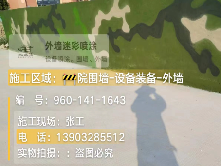 攀枝花 迷彩漆喷涂价格（按平方米计费）